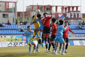 선문대 전주기전대 제21회 1,2학년 대학축구대회 경기