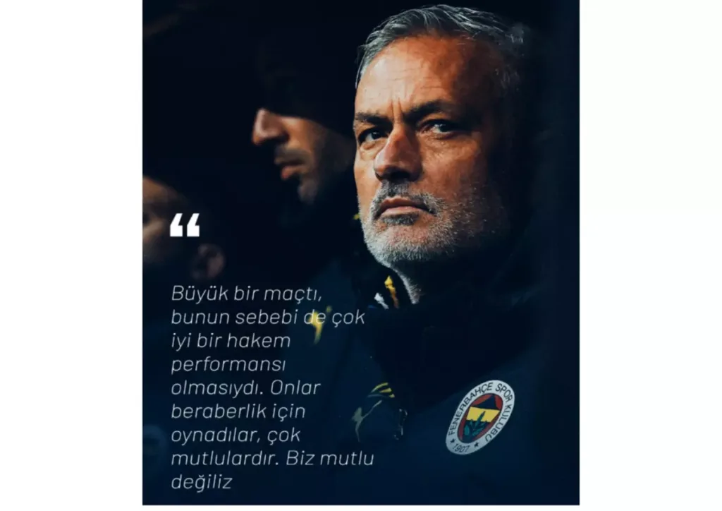 페네르바체의 조제 모리뉴 감독