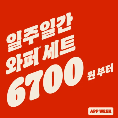 버거킹 와퍼 세트