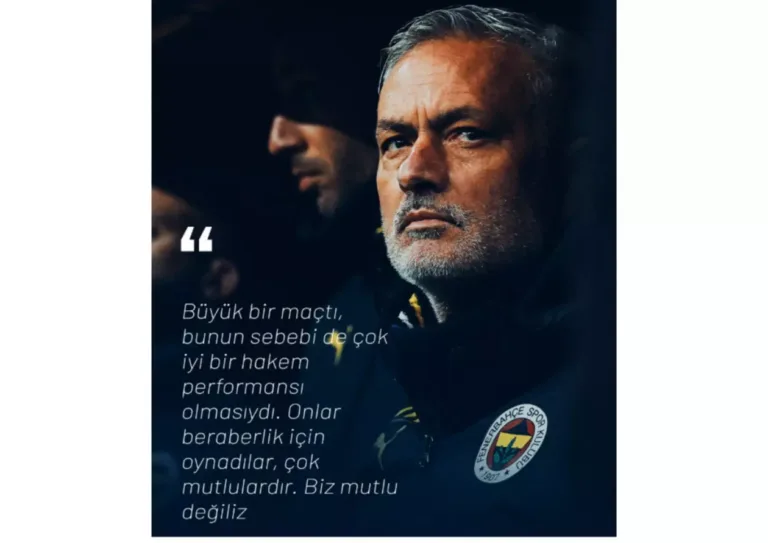 페네르바체의 조제 모리뉴 감독