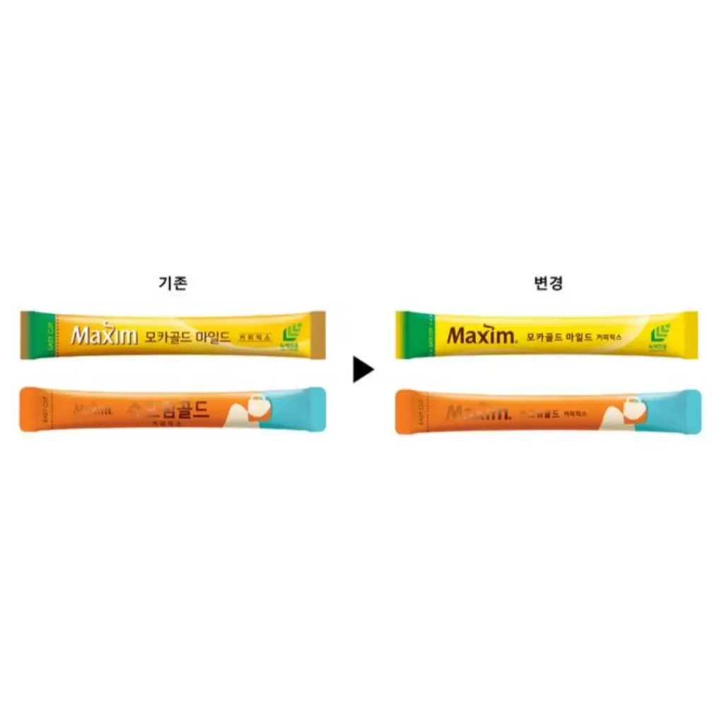 동서식품, 맥심 모카골드 스틱 디자인 8년만에 친환경 리뉴얼.