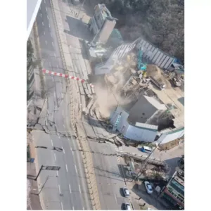 11일 경기 광명시 신안산선 지하 공사 현장이 붕괴했다.