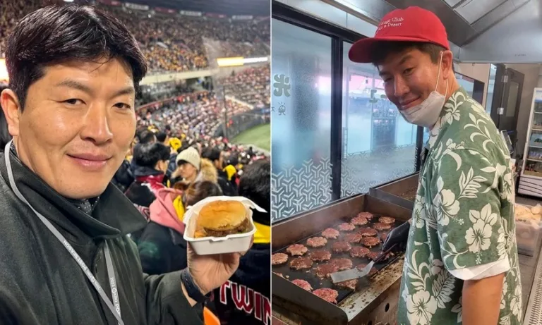야구 선수 출신 김병현이 생중계 중 자신이 운영하는 햄버거 가게를 언급한 것에 대해 방송통신심의위원회가 “노골적인 광고”라는 지적을 내놨다