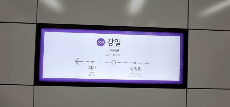 강일역.