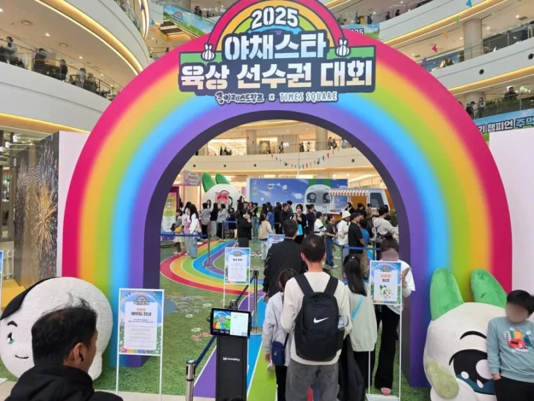 ‘쿵야 레스토랑즈’ 다섯번째 팝업스토어 ‘2025 야육대: 야채스타 육상 선수권 대회’ 현장 모습.