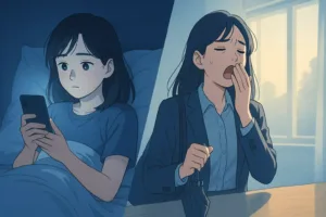 늦게 자고 피곤한 아침, 봄철 수면 리듬 회복 팁 썸네일
