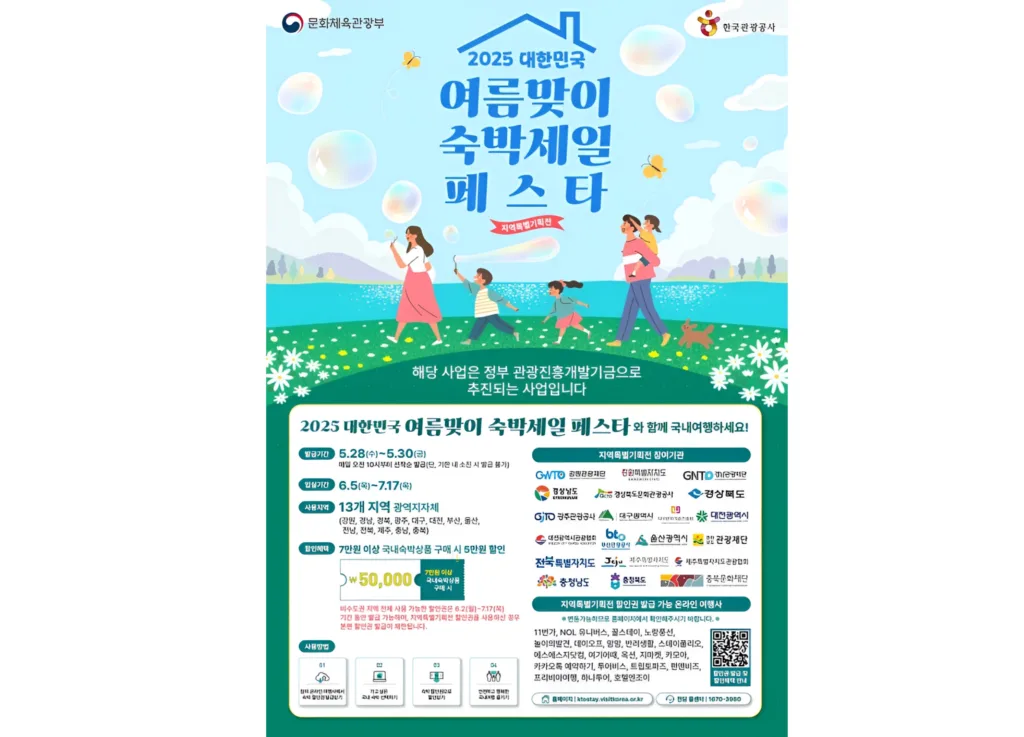 ‘2025 대한민국 여름맞이 숙박세일 페스타’