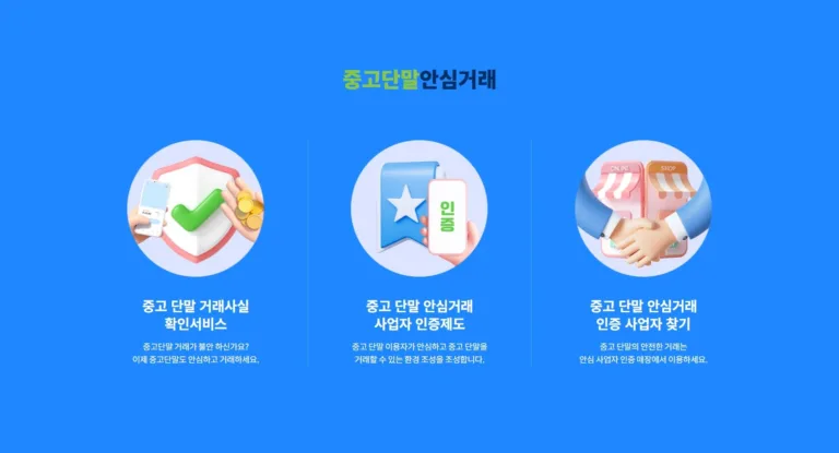 중고 단말 안심거래