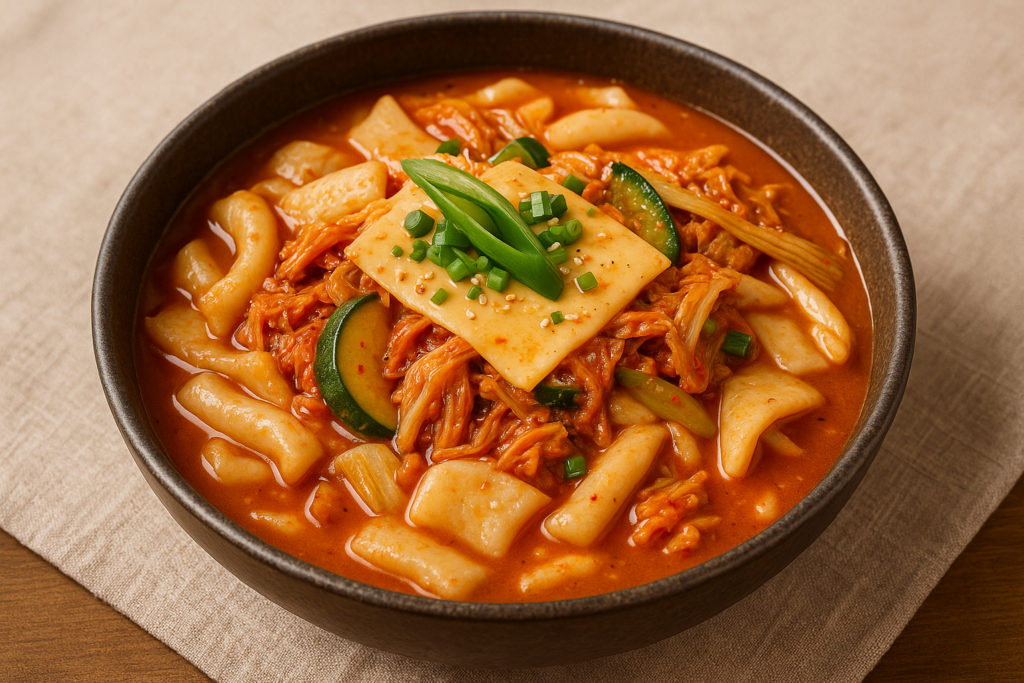 김치수제비