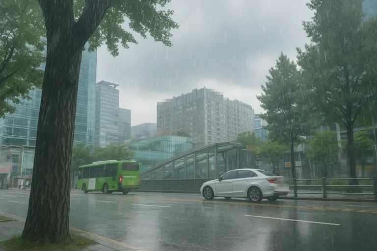 14일 월요일부터 15일 화요일까지 전국 대부분 지역에 비가 내리겠다.