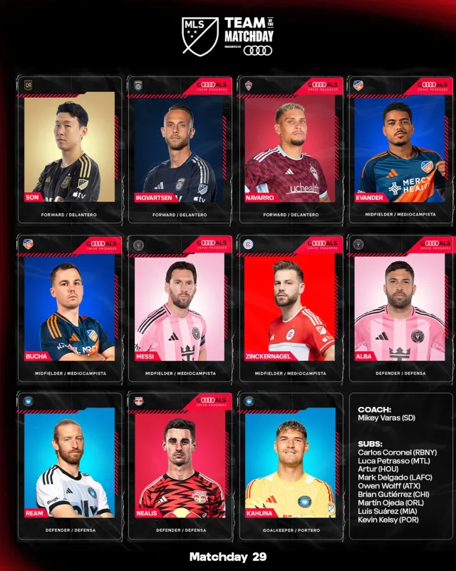MLS 29라운드 '팀 오브 더 매치 데이'