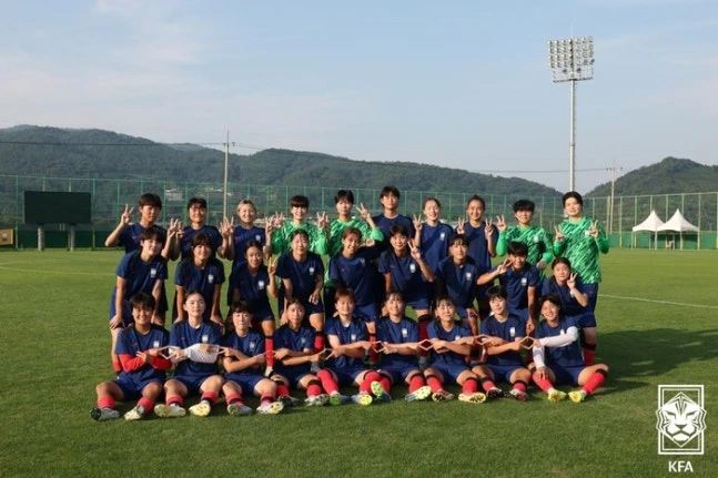 여자 U-19 대표팀.