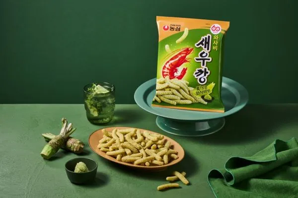 와사비새우깡 연출 이미지.