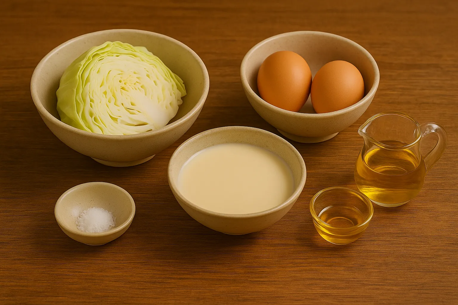 양배추 계란찜 재료