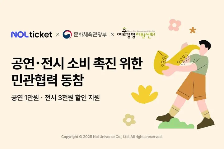 NOL 티켓 ‘공연예술·미술전시 관람료 지원’ 사업