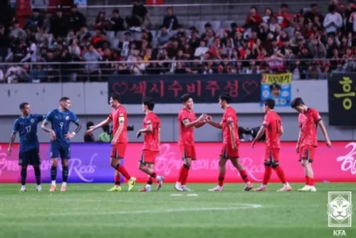 파라과이전 관중