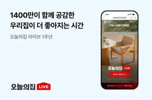 오늘의집 라이브가 1년 만에 1400만 시청자를 돌파했다. 콘텐츠 중심 라이브커머스로 라이프스타일 시장에서 영향력을 확대하고 있다.