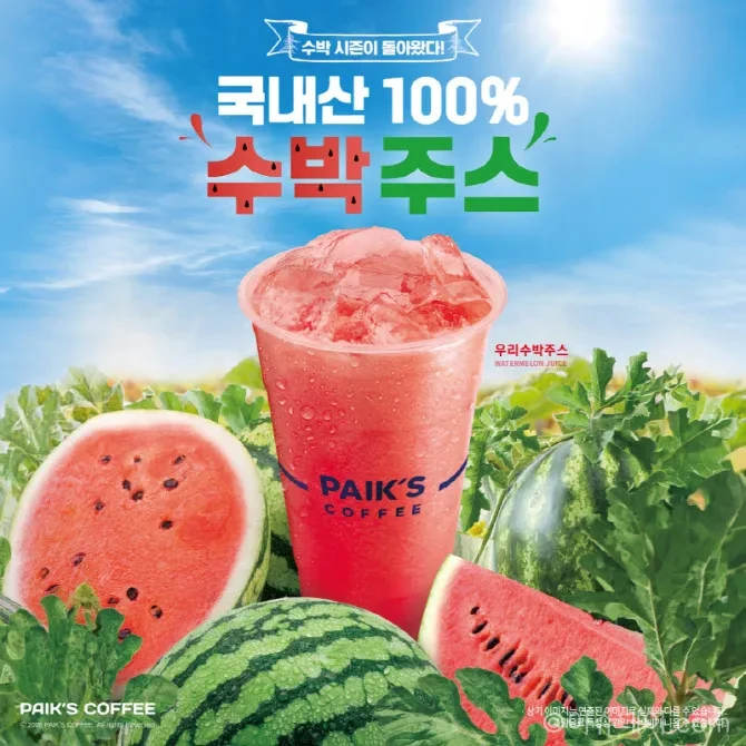 빽다방 우리수박주스