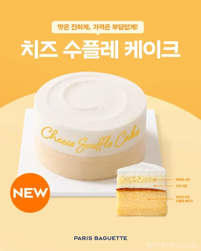 파리바게뜨 치즈 수플레 케이크