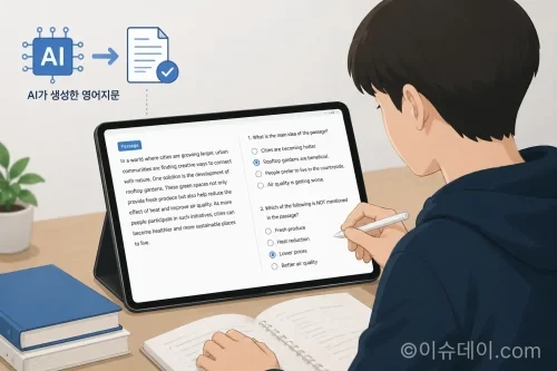 수능 영어 AI 문항 도입이 추진된다. 교육부는 41억 원 예산으로 영어 지문 생성 프로그램을 개발해 사교육 유사 지문 논란과 난이도 문제를 줄이겠다는 방침이다.