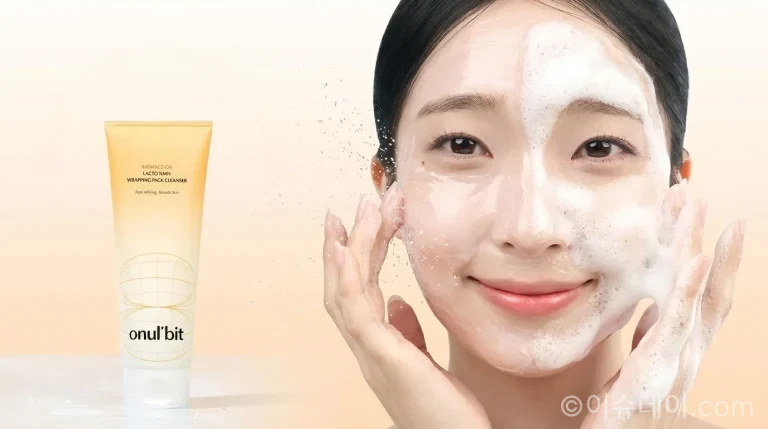 스킨케어 브랜드 오늘빛이 ‘락토 NMN 랩핑 팩클렌저’를 출시했다. 랩핑 제형과 PHA·바이오틱스·NMN 성분을 적용해 모공 관리와 피부 장벽 케어를 동시에 강조한 제품이다.