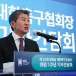정몽규 사퇴