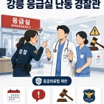 춘천지법 강릉지원은 강릉 병원 응급실에서 술에 취해 소란을 피운 현직 여성 경찰관 A 경장 사건 항소심에서 검찰 항소를 기각하고 벌금 1000만 원 원심을 유지했다. 사건 경위, 법원 판단, 경찰 징계, 응급의료법 쟁점을 정리했다.