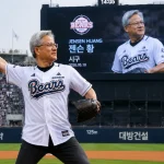 젠슨 황 잠실야구장
