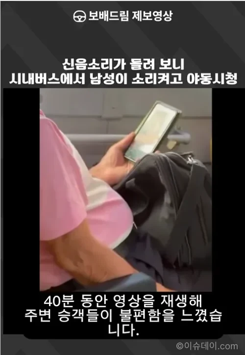 시내버스 음란물