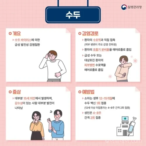 전남 수두 환자 신고가 일주일 새 23명에서 62명으로 늘었다. 어린이집·학교 수두 감염 위험, 증상, 예방접종, 등원·등교 주의사항을 정리했다.