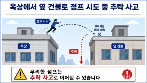 경기 시흥시의 6층짜리 빌라 옥상에서 여중생이 옆 건물 옥상으로 점프하려다 추락해 중태에 빠졌다. 사고 경위와 경찰 조사, 옥상 안전 쟁점을 정리했다.