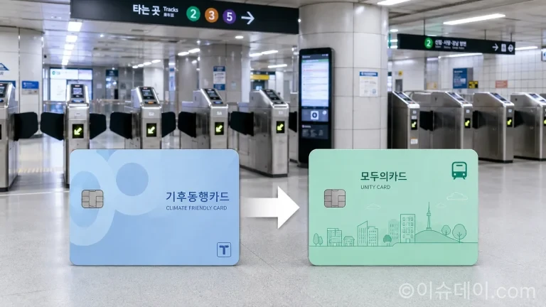기후동행카드 플러스 출시가 연기되면서 기존 이용자의 카드 전환 문의가 늘고 있다. 기후동행카드 종료 일정과 모두의카드 발급 방법, 자동 전환 여부와 달라지는 혜택을 정리했다.