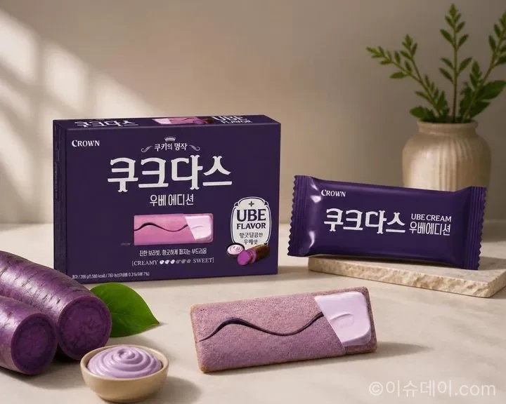 크라운제과 쿠크다스 우베에디션