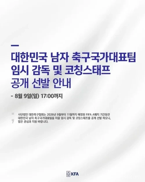 대한축구협회 국가대표 감독