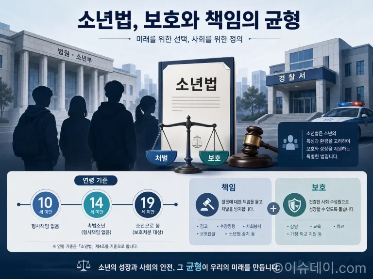 촉법소년 검거 인원이 2020년 9606명에서 2025년 2만1095명으로 약 2.2배 증가했다. 정부가 중대·반복 범죄에 한해 연령 기준을 낮추는 방안을 검토한 가운데 통계와 현행 보호처분, 제도 개편 쟁점을 살펴본다.