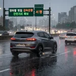 2023~2025년 우천 시 교통사고 통계를 바탕으로 빗길 치사율, 감속 운행 기준, 타이어·와이퍼 점검, 침수 차량 탈출 요령을 정리했다.