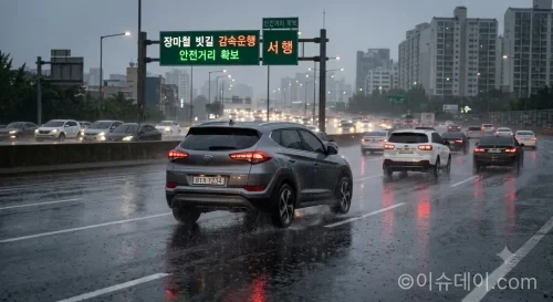 2023~2025년 우천 시 교통사고 통계를 바탕으로 빗길 치사율, 감속 운행 기준, 타이어·와이퍼 점검, 침수 차량 탈출 요령을 정리했다.