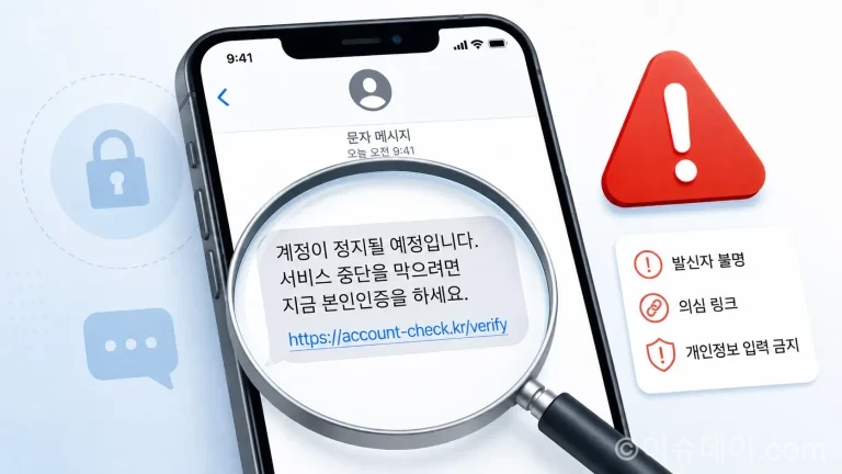 2026년 상반기 카카오뱅크에 접수된 스미싱 의심 문자 1만 24건을 분석해 금융 거래·인증·택배 등 유형별 스미싱 문자 확인법을 정리했다. AI 스미싱 문자 확인 서비스로 의심 문자를 지금 바로 확인해보자.