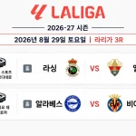 2026년 8월 29일 라리가 3R