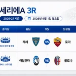 2026년 9월 1일 세리에A 2R 레체 로마 경기 프리뷰