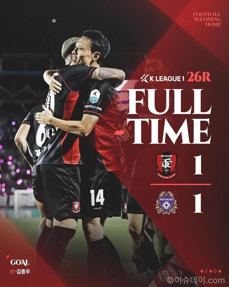 부천종합운동장에서 열린 부천FC FC안양 K리그1 경기