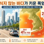 2026년 폭염 원인으로 식지 않는 바다가 지목됐다.