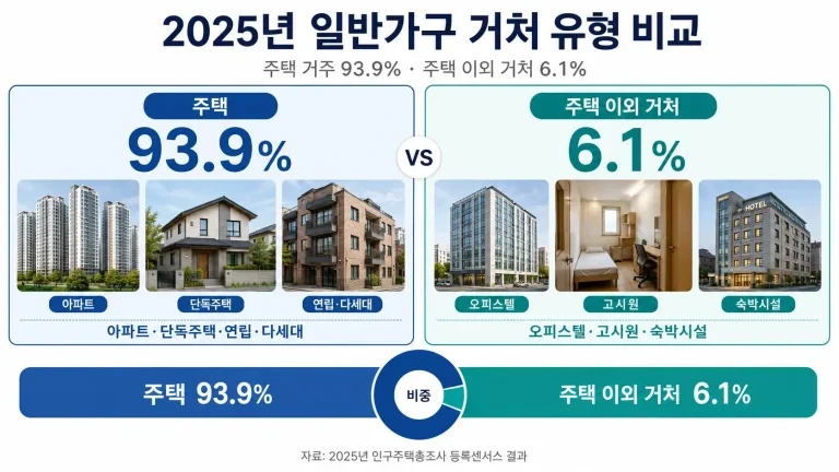 한국 비주택 거주 통계