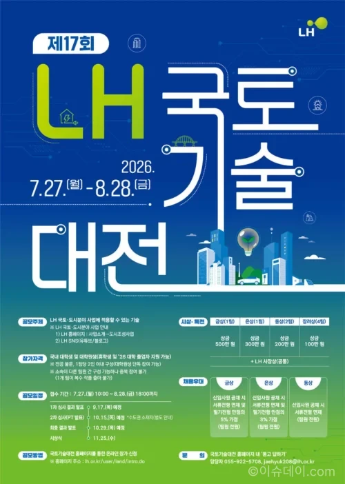 제17회 LH 국토기술대전 2026 공모전 안내