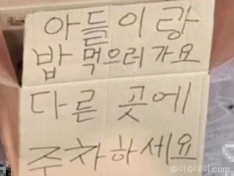 주차장 알박기 상자
