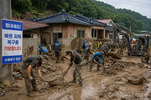 2026년 7월 집중호우 피해 복구 현장