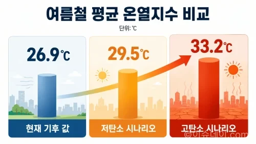 WBGT carbon scenario comparison