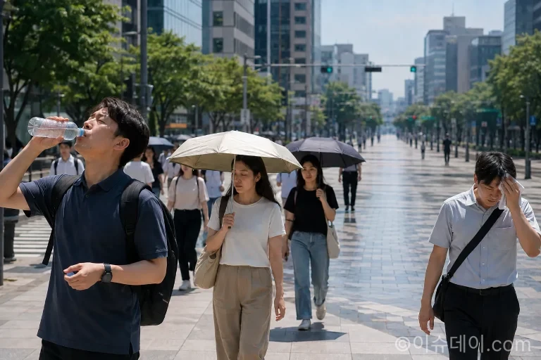 폭염 건강수칙은 냉방기기 사용부터 수분 섭취, 외출 조절, 열사병 대처까지 포함한다.