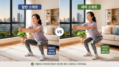 home squat exercise