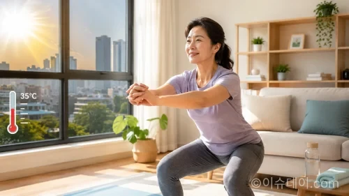폭염 운동 부족, 집에서 신체 활동 늘리는 방법